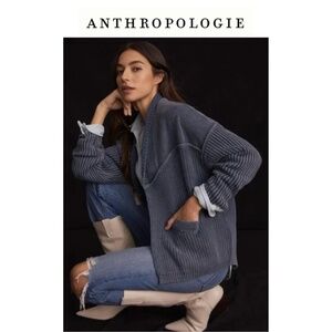 Anthropologie Pilcro Acid Wash Cardigan Sweater